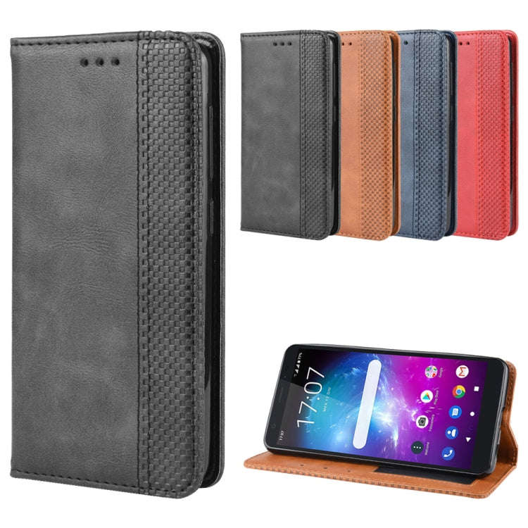 Magnetic Buckle Retro Crazy Horse Texture Horizontal Flip Leather Case for ZTE Blade A5 (2019) , ...