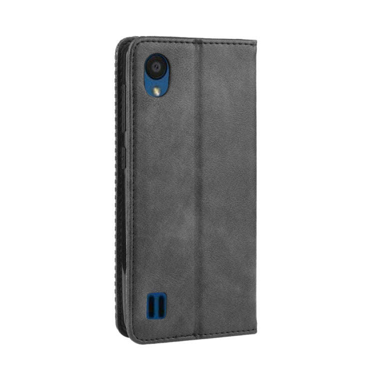 Magnetic Buckle Retro Crazy Horse Texture Horizontal Flip Leather Case for ZTE Blade A5 (2019) , ...