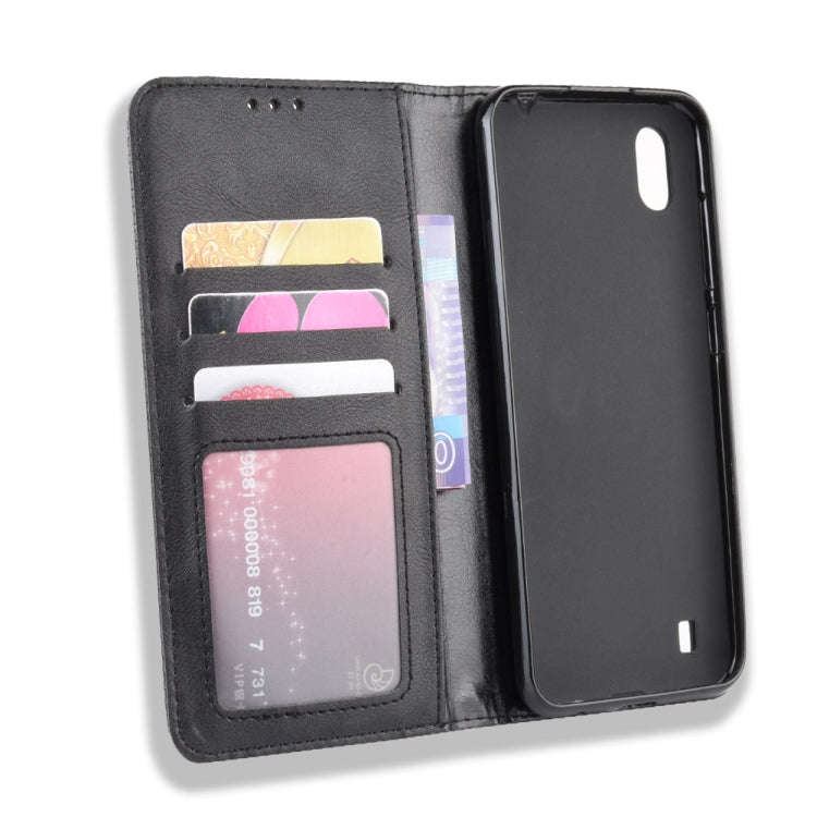 Magnetic Buckle Retro Crazy Horse Texture Horizontal Flip Leather Case for ZTE Blade A7 (2019) , ...
