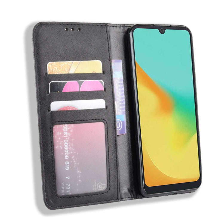 Magnetic Buckle Retro Crazy Horse Texture Horizontal Flip Leather Case for ZTE Blade A7 (2019) , ...
