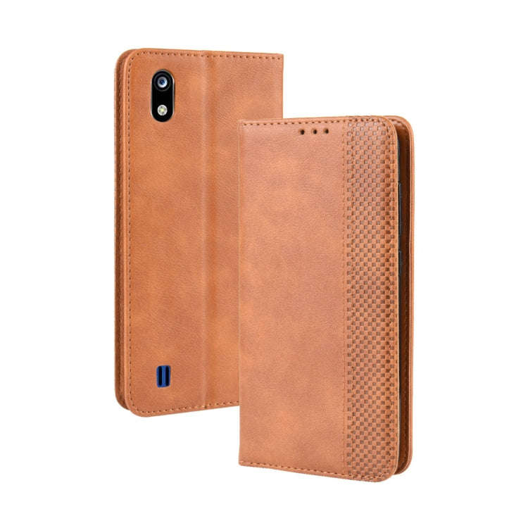 Magnetic Buckle Retro Crazy Horse Texture Horizontal Flip Leather Case for ZTE Blade A7 (2019) , ...