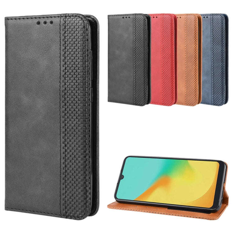 Magnetic Buckle Retro Crazy Horse Texture Horizontal Flip Leather Case for ZTE Blade A7 (2019) , ...