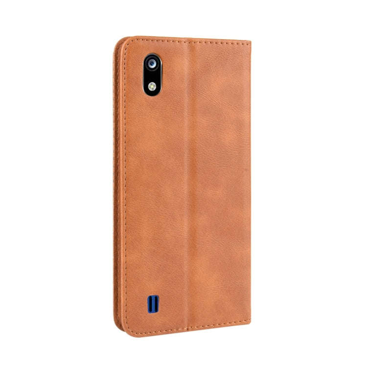 Magnetic Buckle Retro Crazy Horse Texture Horizontal Flip Leather Case for ZTE Blade A7 (2019) , ...