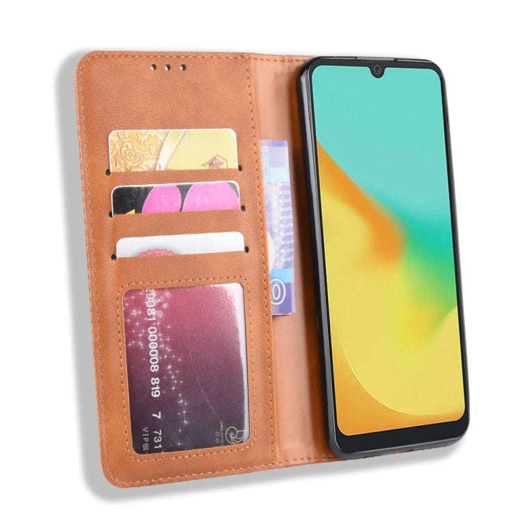 Magnetic Buckle Retro Crazy Horse Texture Horizontal Flip Leather Case for ZTE Blade A7 (2019) , ...