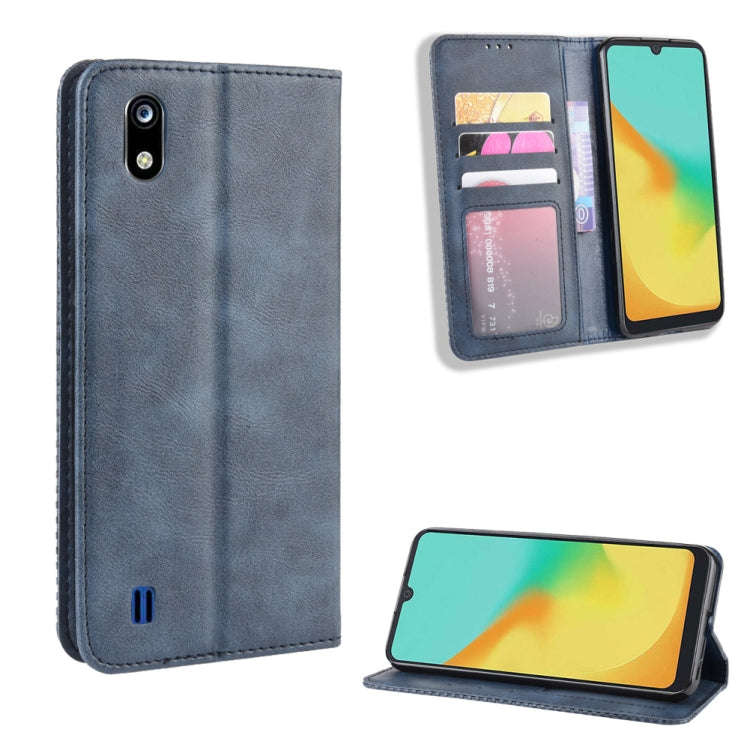Magnetic Buckle Retro Crazy Horse Texture Horizontal Flip Leather Case for ZTE Blade A7 (2019) , ...