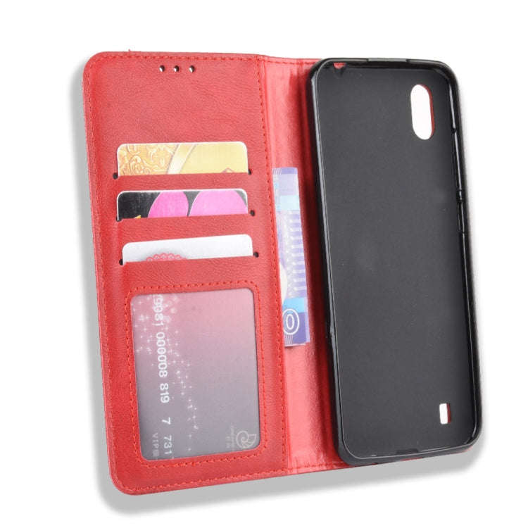 Magnetic Buckle Retro Crazy Horse Texture Horizontal Flip Leather Case for ZTE Blade A7 (2019) , ...