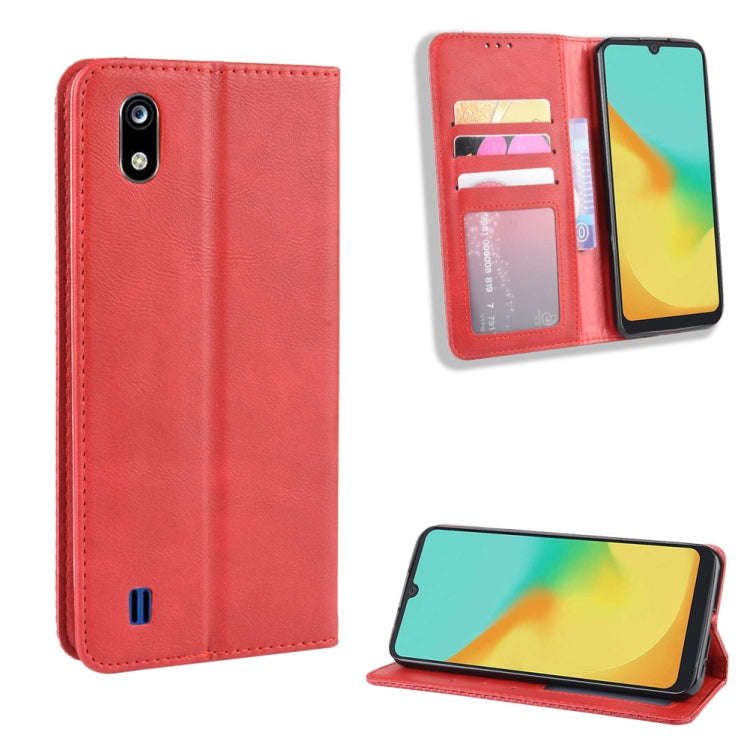 Magnetic Buckle Retro Crazy Horse Texture Horizontal Flip Leather Case for ZTE Blade A7 (2019) , ...
