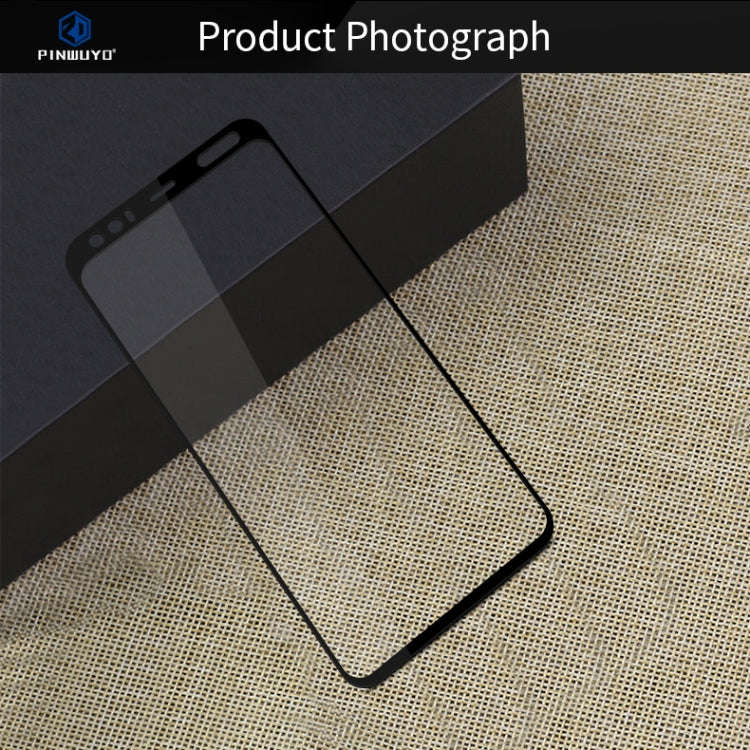 PINWUYO 9H 2.5D Full Screen Tempered Glass Film For Google Pixel 4XL(Black)