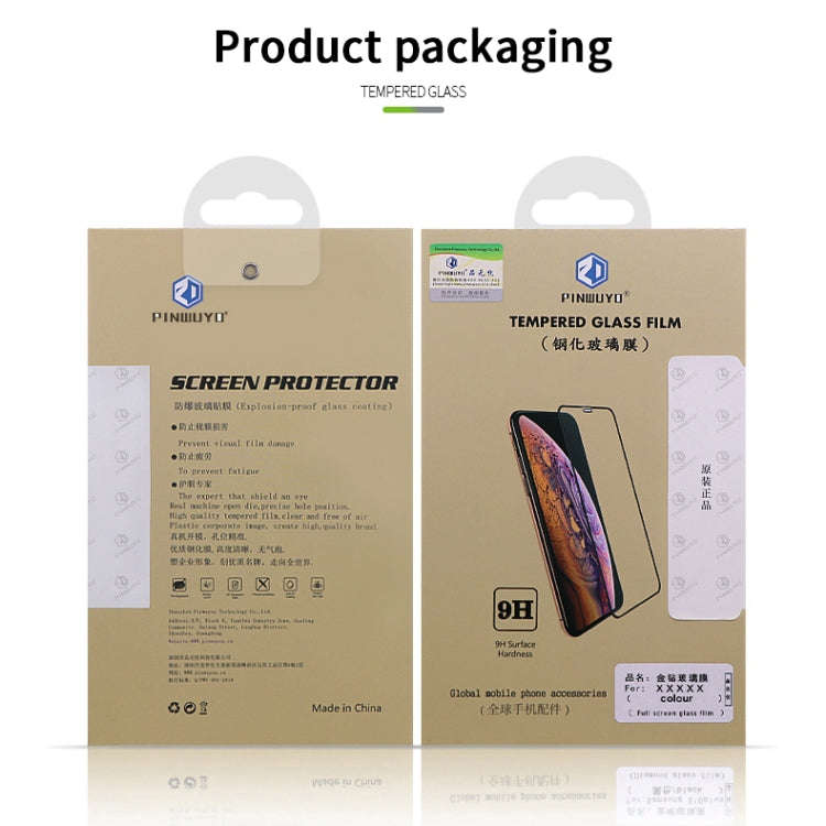 PINWUYO 9H 2.5D Full Screen Tempered Glass Film For Google Pixel 4XL(Black)