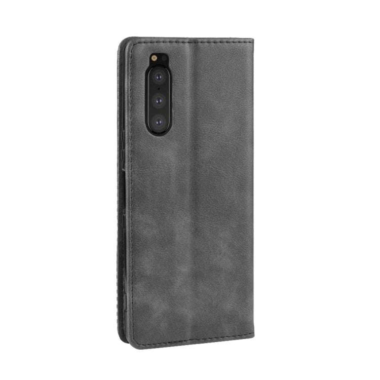 Magnetic Buckle Retro Crazy Horse Texture Horizontal Flip Leather Case for Sony Xperia 2, with Ho...