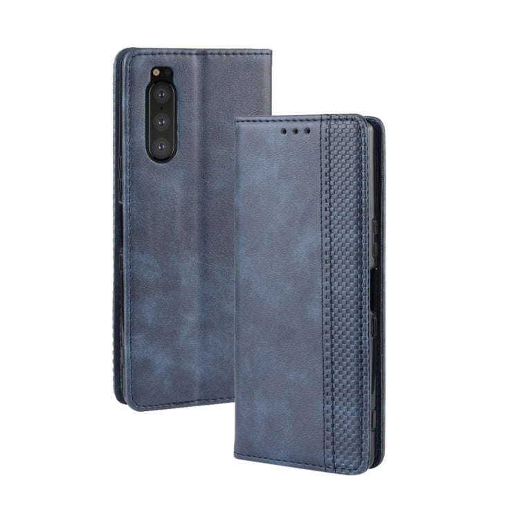 Magnetic Buckle Retro Crazy Horse Texture Horizontal Flip Leather Case for Sony Xperia 2, with Ho...