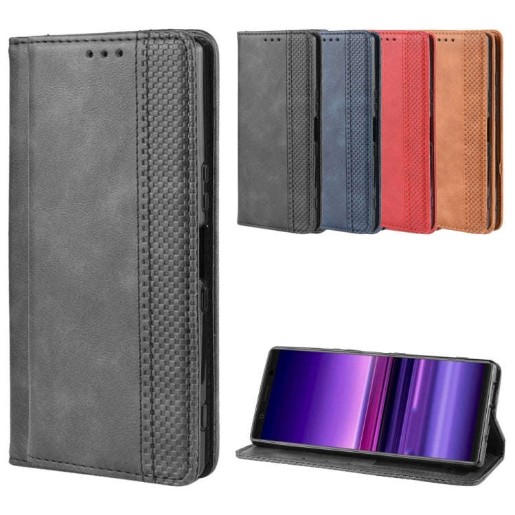 Magnetic Buckle Retro Crazy Horse Texture Horizontal Flip Leather Case for Sony Xperia 2, with Ho...