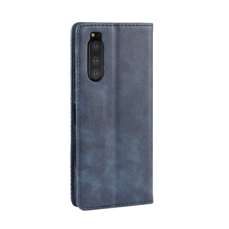 Magnetic Buckle Retro Crazy Horse Texture Horizontal Flip Leather Case for Sony Xperia 2, with Ho...