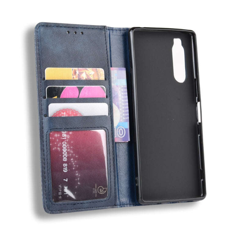 Magnetic Buckle Retro Crazy Horse Texture Horizontal Flip Leather Case for Sony Xperia 2, with Ho...