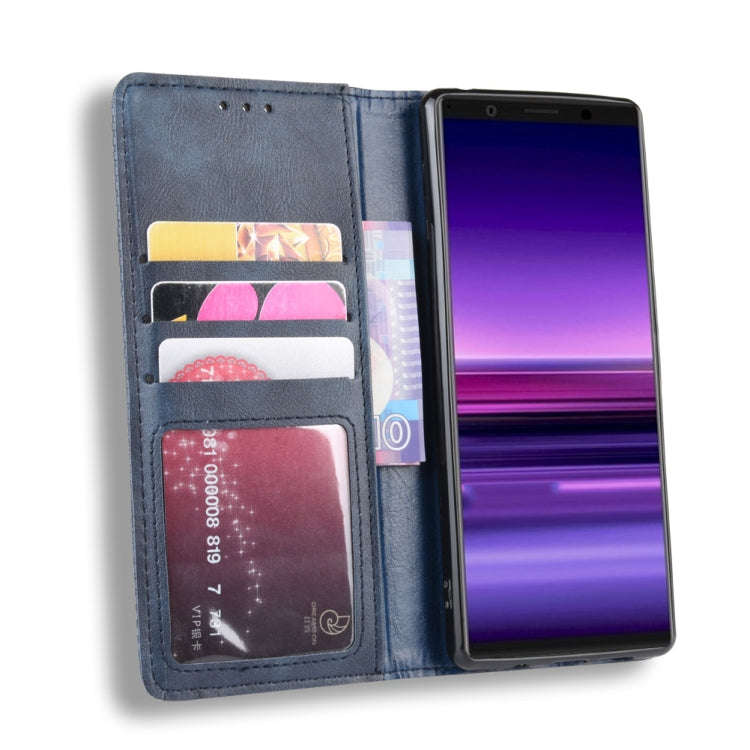 Magnetic Buckle Retro Crazy Horse Texture Horizontal Flip Leather Case for Sony Xperia 2, with Ho...