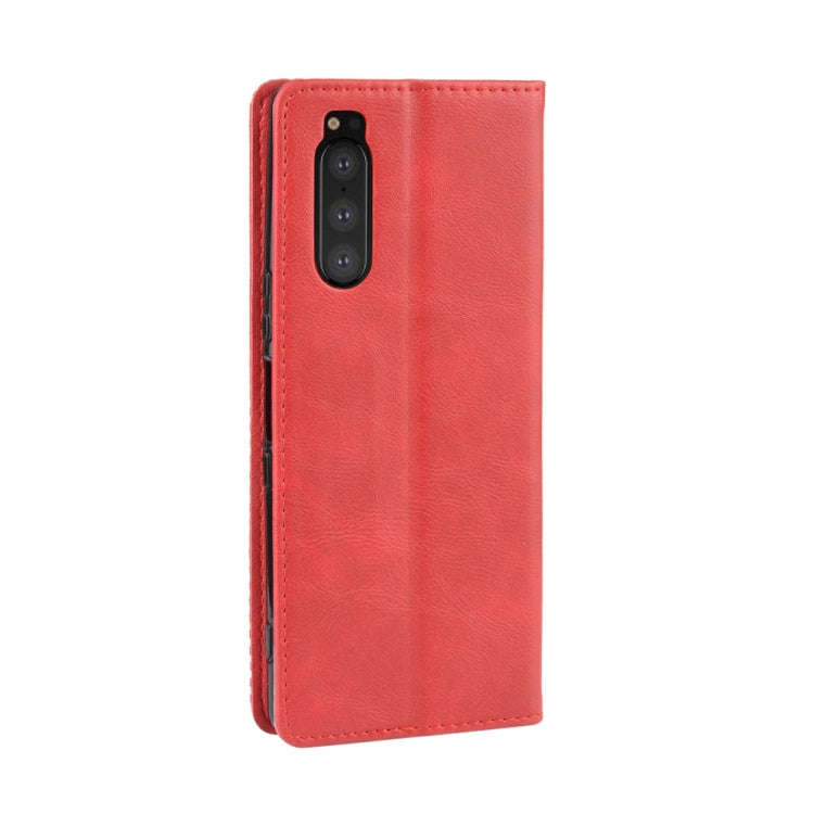 Magnetic Buckle Retro Crazy Horse Texture Horizontal Flip Leather Case for Sony Xperia 2, with Ho...