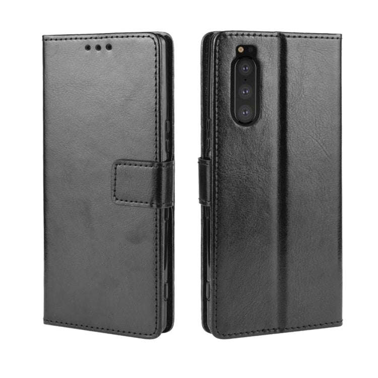 Retro Crazy Horse Texture Horizontal Flip Leather Case for Sony Xperia 2 , with Holder & Card Slo...