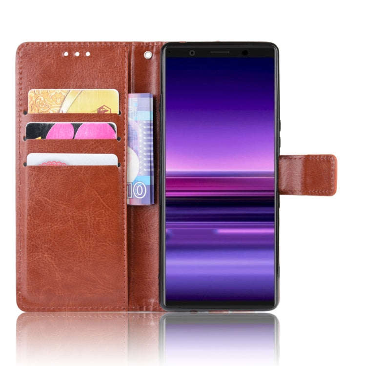 Retro Crazy Horse Texture Horizontal Flip Leather Case for Sony Xperia 2 , with Holder & Card Slo...