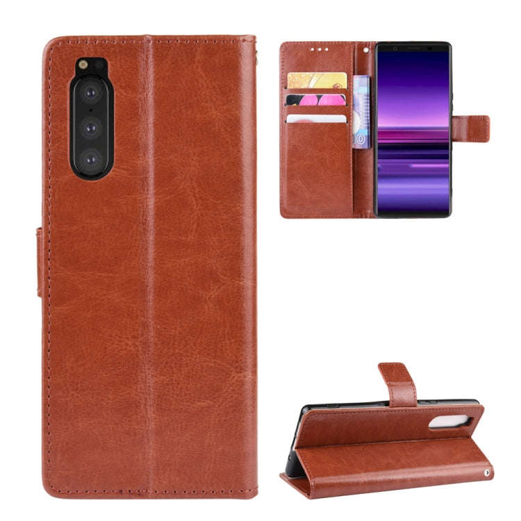 Retro Crazy Horse Texture Horizontal Flip Leather Case for Sony Xperia 2 , with Holder & Card Slo...