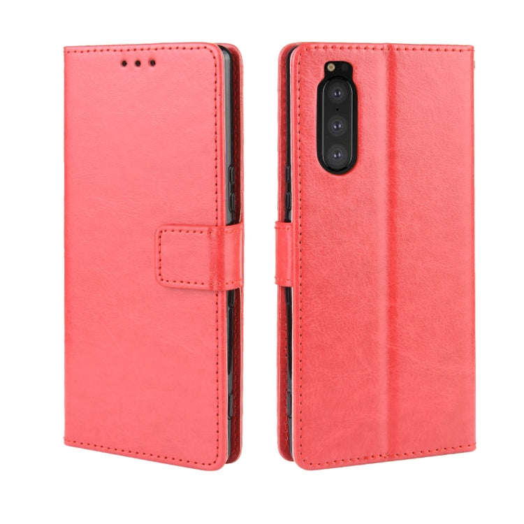 Retro Crazy Horse Texture Horizontal Flip Leather Case for Sony Xperia 2 , with Holder & Card Slo...