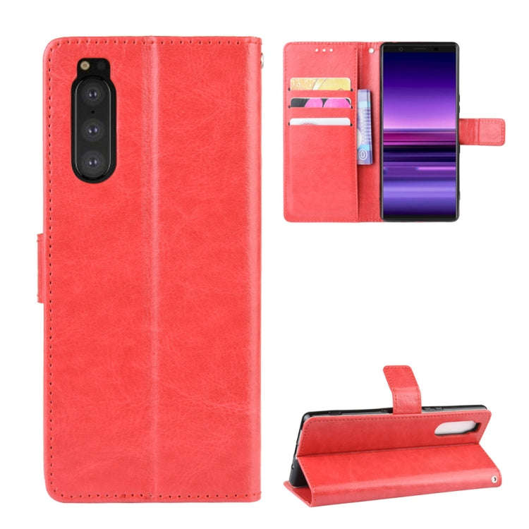 Retro Crazy Horse Texture Horizontal Flip Leather Case for Sony Xperia 2 , with Holder & Card Slo...