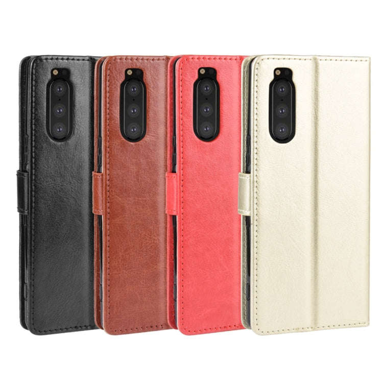 Retro Crazy Horse Texture Horizontal Flip Leather Case for Sony Xperia 2 , with Holder & Card Slo...