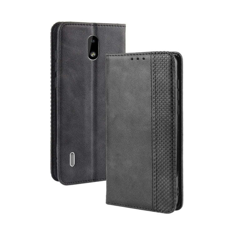 Magnetic Buckle Retro Crazy Horse Texture Horizontal Flip Leather Case for Nokia 3.1 C , with Hol...