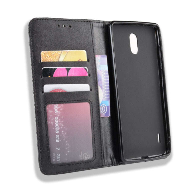 Magnetic Buckle Retro Crazy Horse Texture Horizontal Flip Leather Case for Nokia 3.1 C , with Hol...