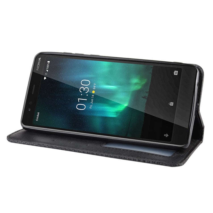 Magnetic Buckle Retro Crazy Horse Texture Horizontal Flip Leather Case for Nokia 3.1 C , with Hol...