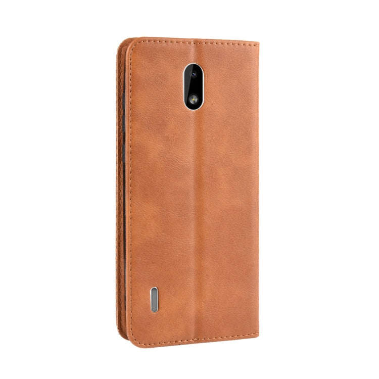 Magnetic Buckle Retro Crazy Horse Texture Horizontal Flip Leather Case for Nokia 3.1 C , with Hol...
