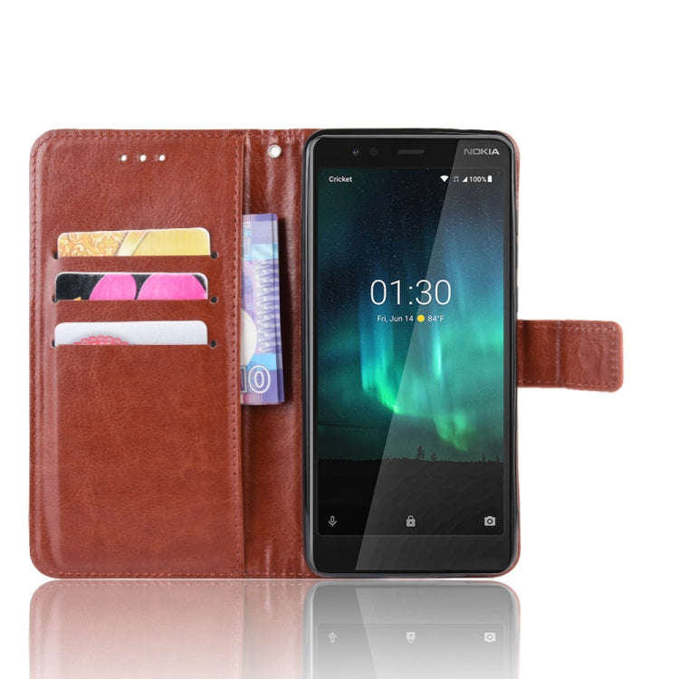 Retro Crazy Horse Texture Horizontal Flip Leather Case for Nokia 3.1 C , with Holder & Card Slots...