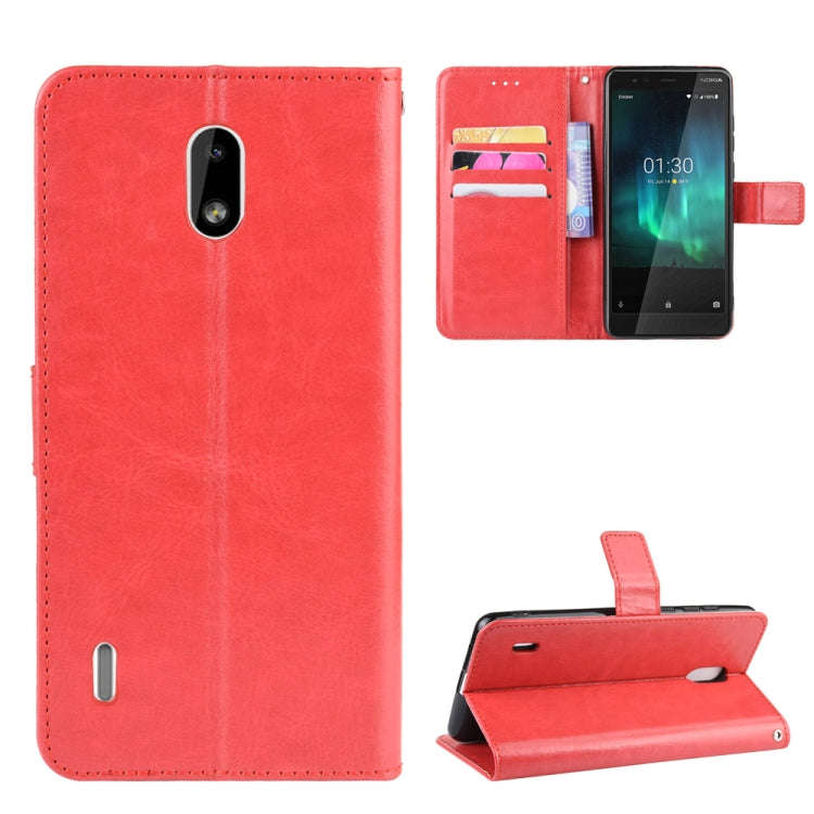 Retro Crazy Horse Texture Horizontal Flip Leather Case for Nokia 3.1 C , with Holder & Card Slots...
