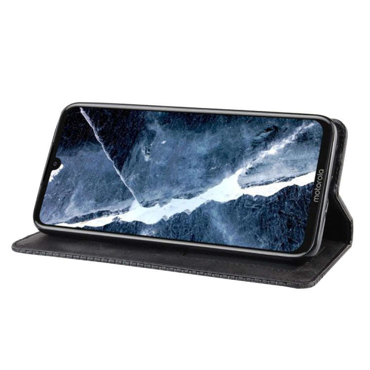 Magnetic Buckle Retro Crazy Horse Texture Horizontal Flip Leather Case for Motorola Moto One Pro ...