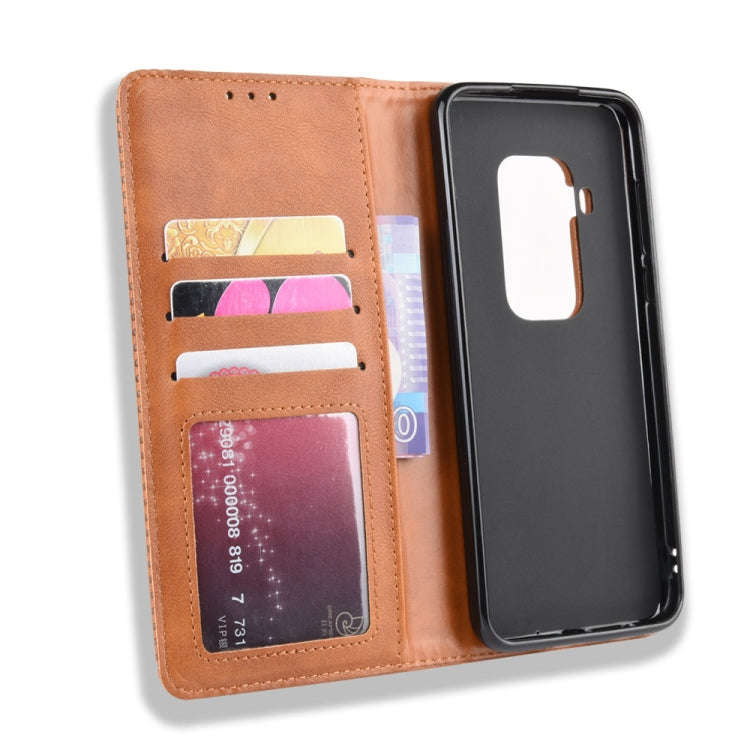 Magnetic Buckle Retro Crazy Horse Texture Horizontal Flip Leather Case for Motorola Moto One Pro ...