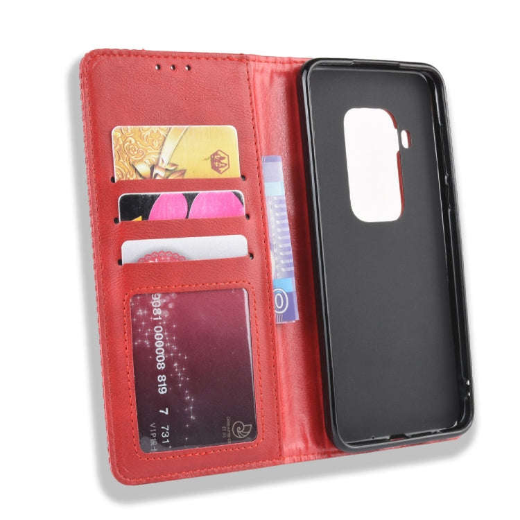 Magnetic Buckle Retro Crazy Horse Texture Horizontal Flip Leather Case for Motorola Moto One Pro ...