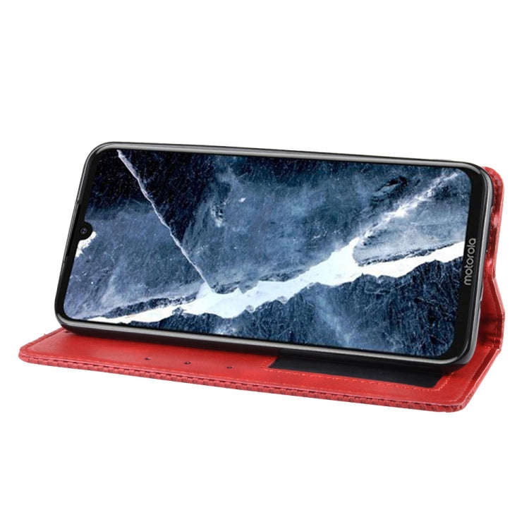 Magnetic Buckle Retro Crazy Horse Texture Horizontal Flip Leather Case for Motorola Moto One Pro ...