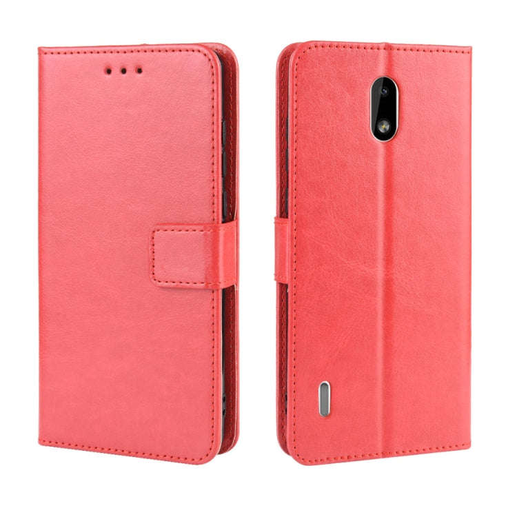 Retro Crazy Horse Texture Horizontal Flip Leather Case for Motorola Moto One Pro , with Holder & ...