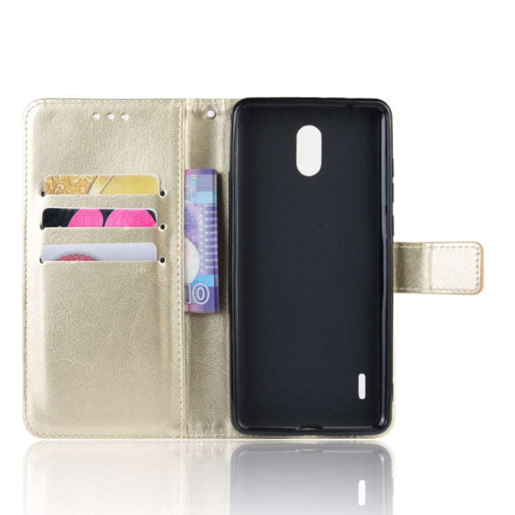 Retro Crazy Horse Texture Horizontal Flip Leather Case for Motorola Moto One Pro , with Holder & ...