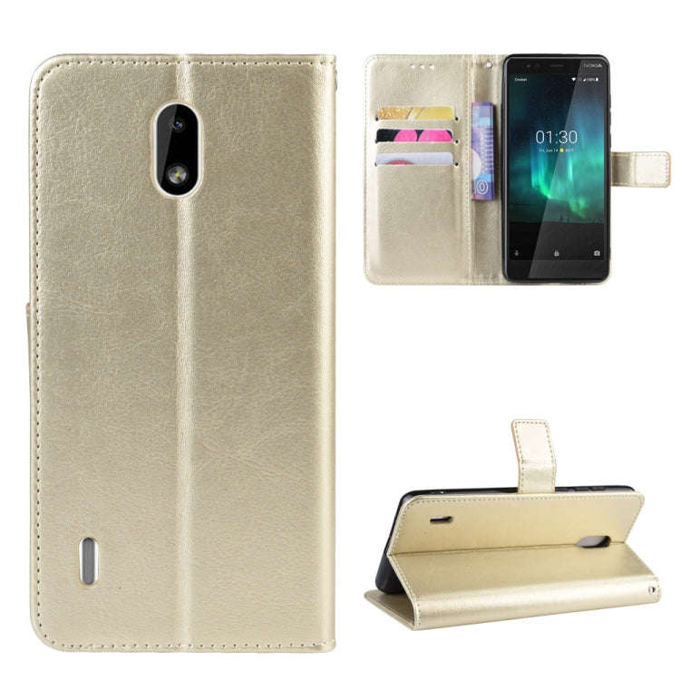 Retro Crazy Horse Texture Horizontal Flip Leather Case for Motorola Moto One Pro , with Holder & ...