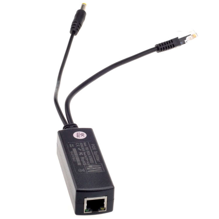 Power Over Ethernet Splitter 48V Input and 12V Output 48V PoE Splitter Adapter, Let 12V DC IP Cam...