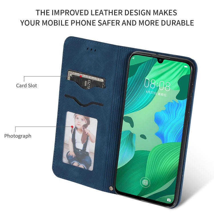 Retro Skin Feel Business Magnetic Horizontal Flip Leather Case for Huawei Nova 5 / Nova 5 Pro(Nav...
