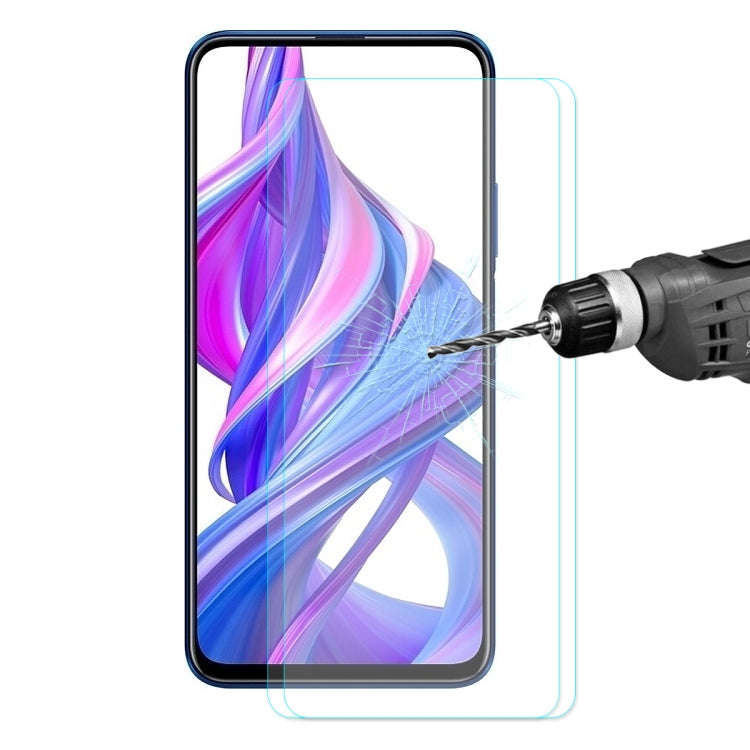 2 PCS ENKAY Hat-prince 0.26mm 9H 2.5D Curved Edge Tempered Glass Film for Honor 9X / 9X Pro