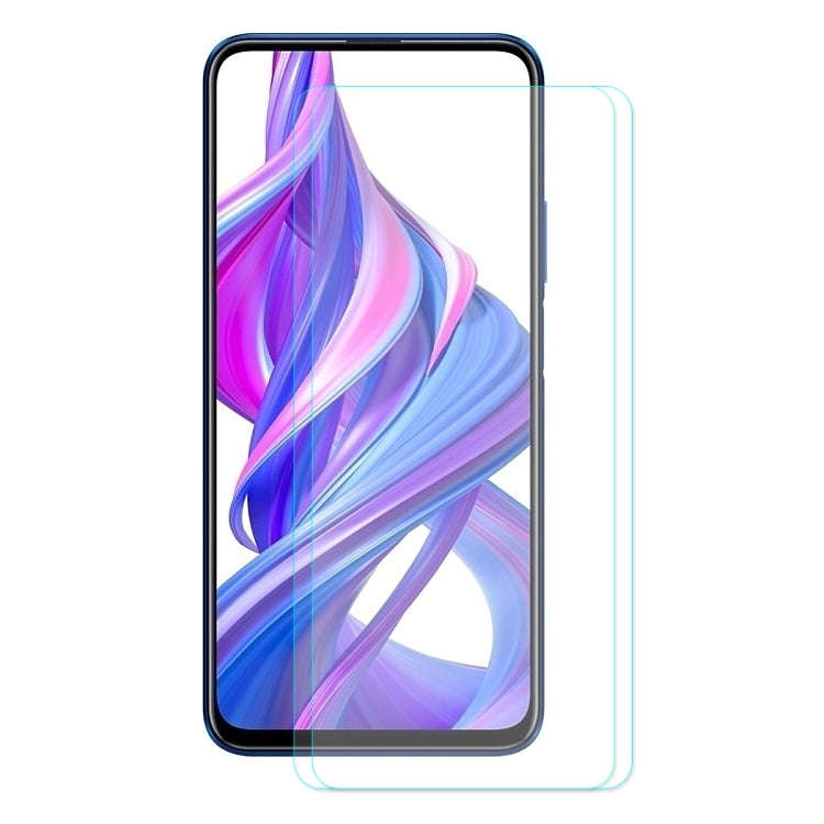 2 PCS ENKAY Hat-prince 0.26mm 9H 2.5D Curved Edge Tempered Glass Film for Honor 9X / 9X Pro