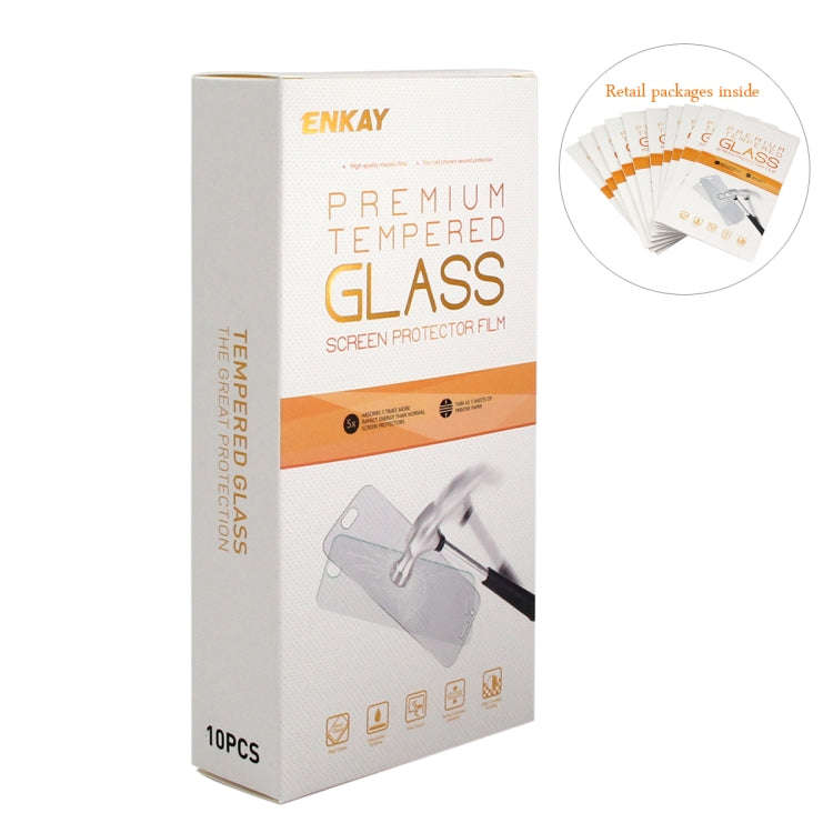 10 PCS ENKAY Hat-prince 0.26mm 9H 2.5D Curved Edge Tempered Glass Film for Honor 9X / 9X Pro