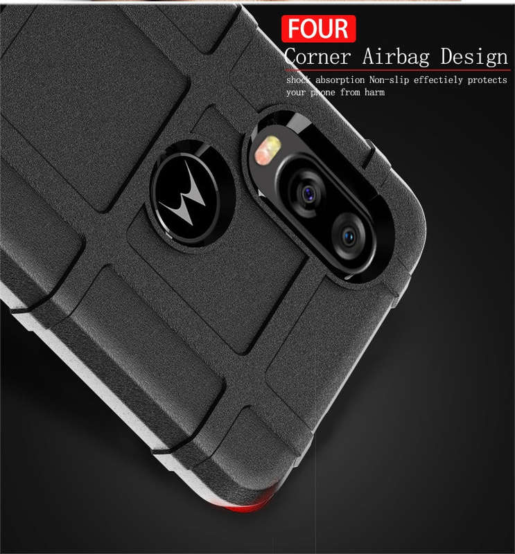Full Coverage Shockproof TPU Case for Motorola MOTO P50(Grey)