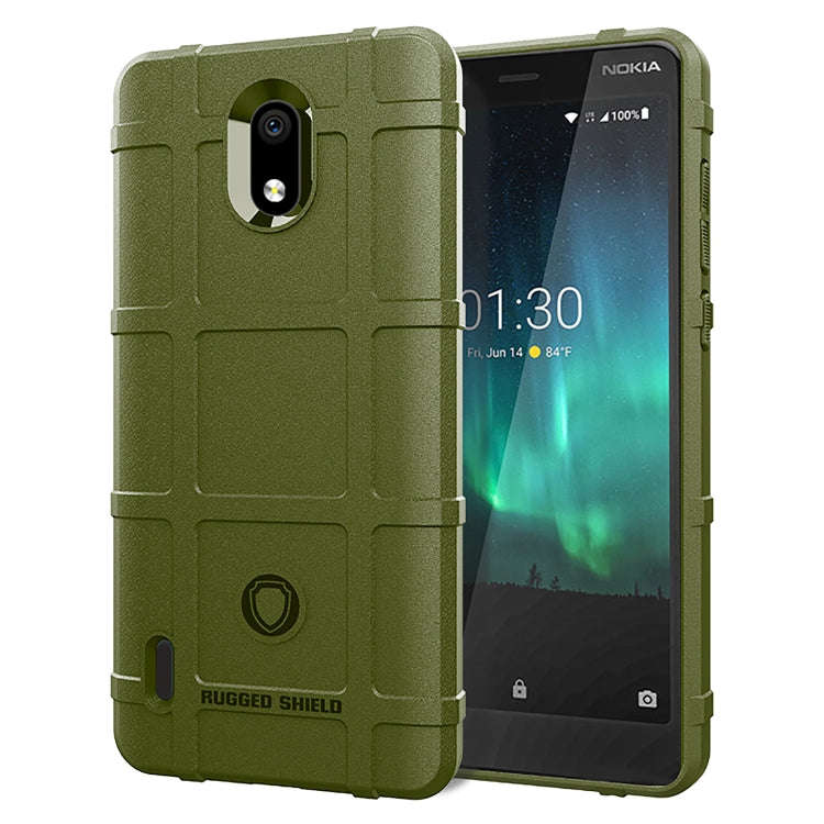 Full Coverage Shockproof TPU Case for Nokia 3.1C(Army Green)
