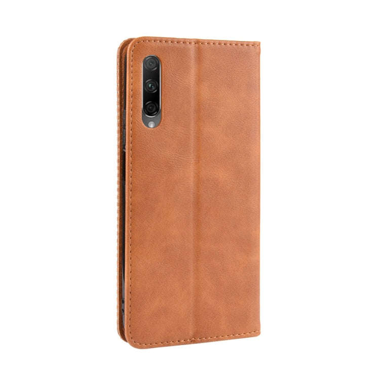 Magnetic Buckle Retro Crazy Horse Texture Horizontal Flip Leather Case for Huawei Honor 9X / Hono...