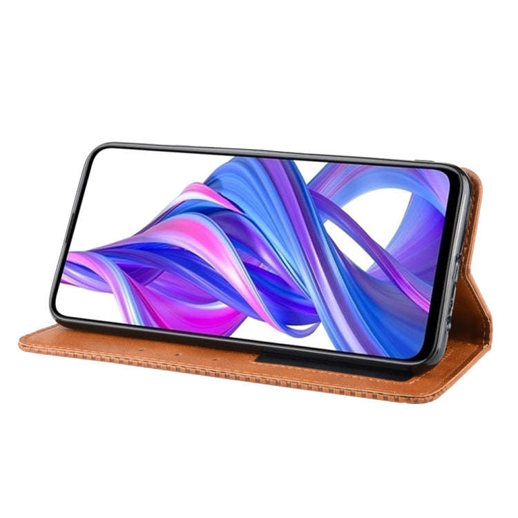 Magnetic Buckle Retro Crazy Horse Texture Horizontal Flip Leather Case for Huawei Honor 9X / Hono...