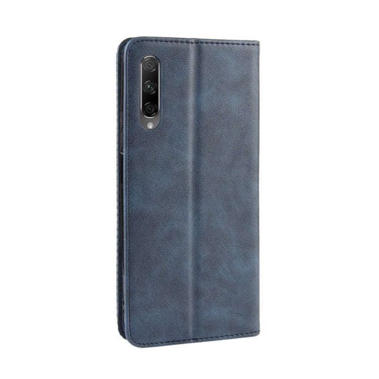 Magnetic Buckle Retro Crazy Horse Texture Horizontal Flip Leather Case for Huawei Honor 9X / Hono...