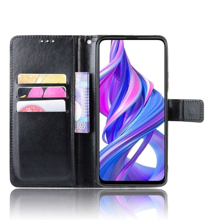 Retro Crazy Horse Texture Horizontal Flip Leather Case for Huawei Honor 9X / Honor 9X Pro, with H...